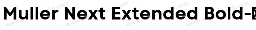 Muller Next Extended Bold字体转换